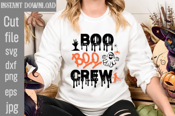Boo Boo Crew SVG Cut File for T-Shirt Designs and Graphics