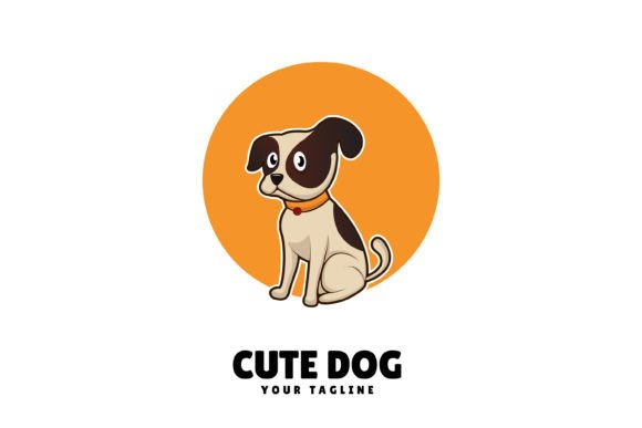 Cute Funny Dog Characters Illustration for Logos and Graphics