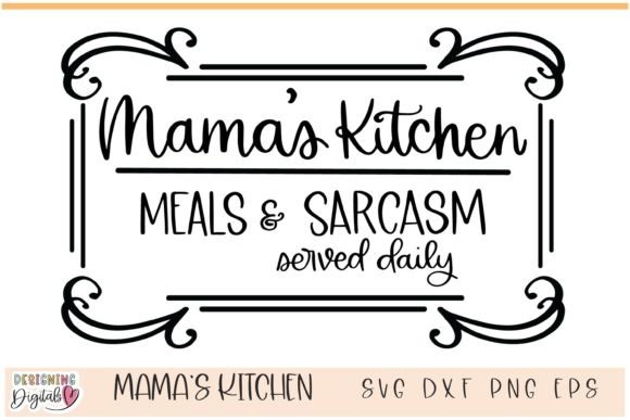 Farmhouse Kitchen Decor SVG for Print Templates and Graphics