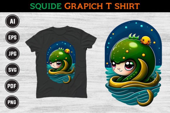 Kraken Octopus T-Shirt Graphics for T-Shirt Designs