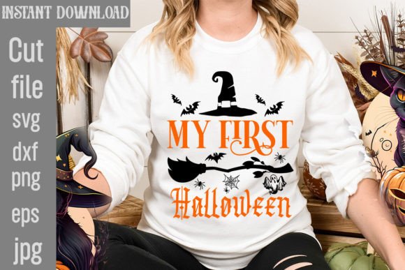 My First Halloween SVG Cut File for T-Shirt Designs