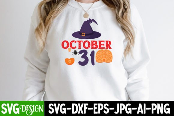 October 31 SVG Cut File for Graphics and T-Shirt Designs