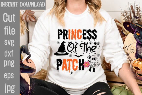 Princess of the Patch SVG Cut File for T-Shirt Designs