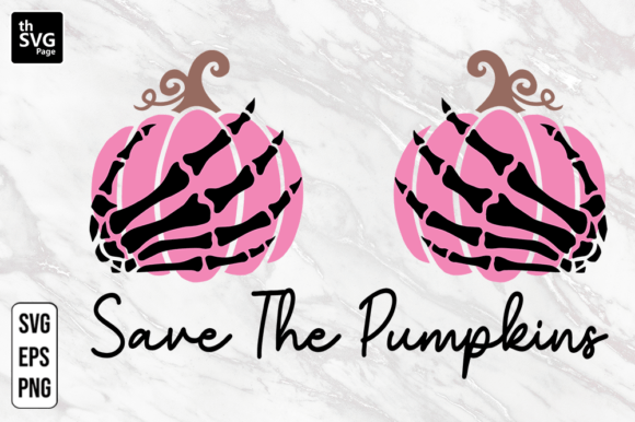 Save the Pumpkins SVG for Embroidery Projects