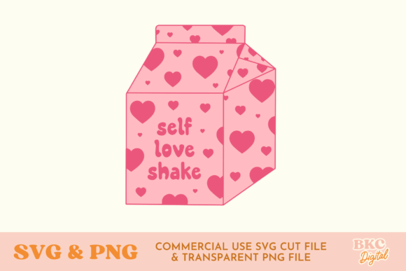 Self Love Shake Graphics for Modern Editorial Design