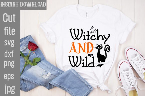 Witchy and Wild SVG Cut File for T-Shirt Designs and Graphics